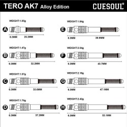 Cuesoul TERO AK7 Aluminium Schwarz mittlere