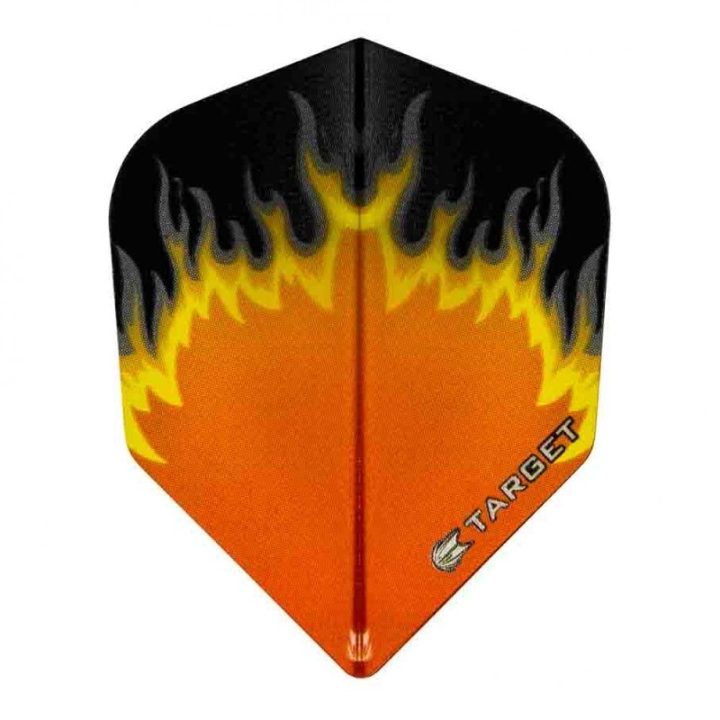 Plumes Target Darts N°6 Vision rouge jaune flamme 300780