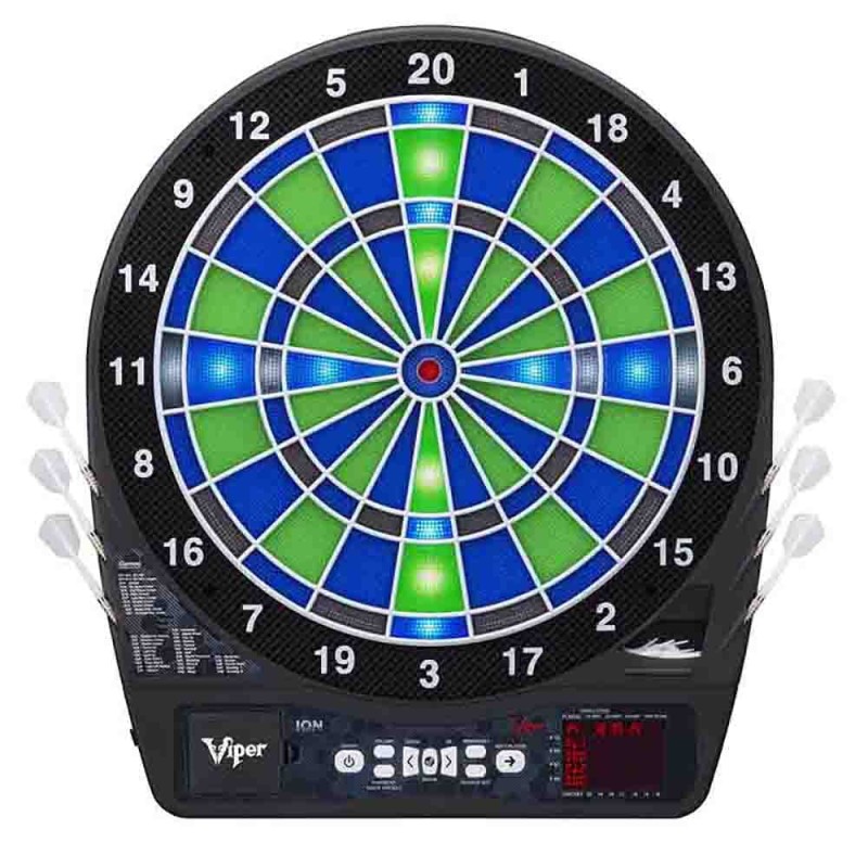 It's called the Viper Ion Led Electronic Dartboard