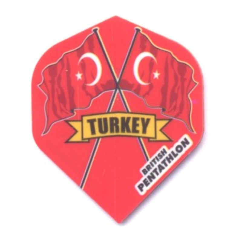 Plumes Pentathlon Standard Drapeau de Turquie 2421