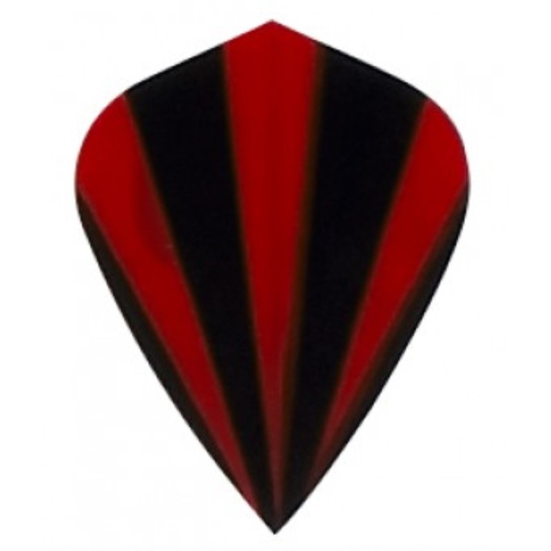 Plumes poly métrique kite rouge rayures 4536