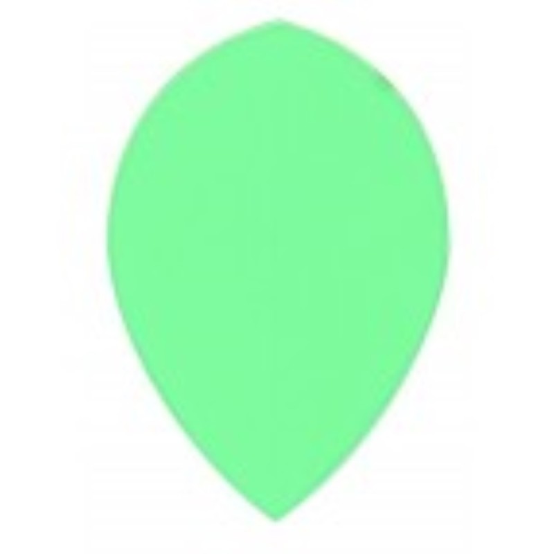 Plumas Poly Metronic Oval Verde Fluro