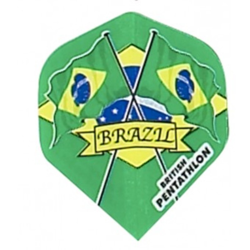 Plumas Pentathlon Standard Bandeira Brasil 2410