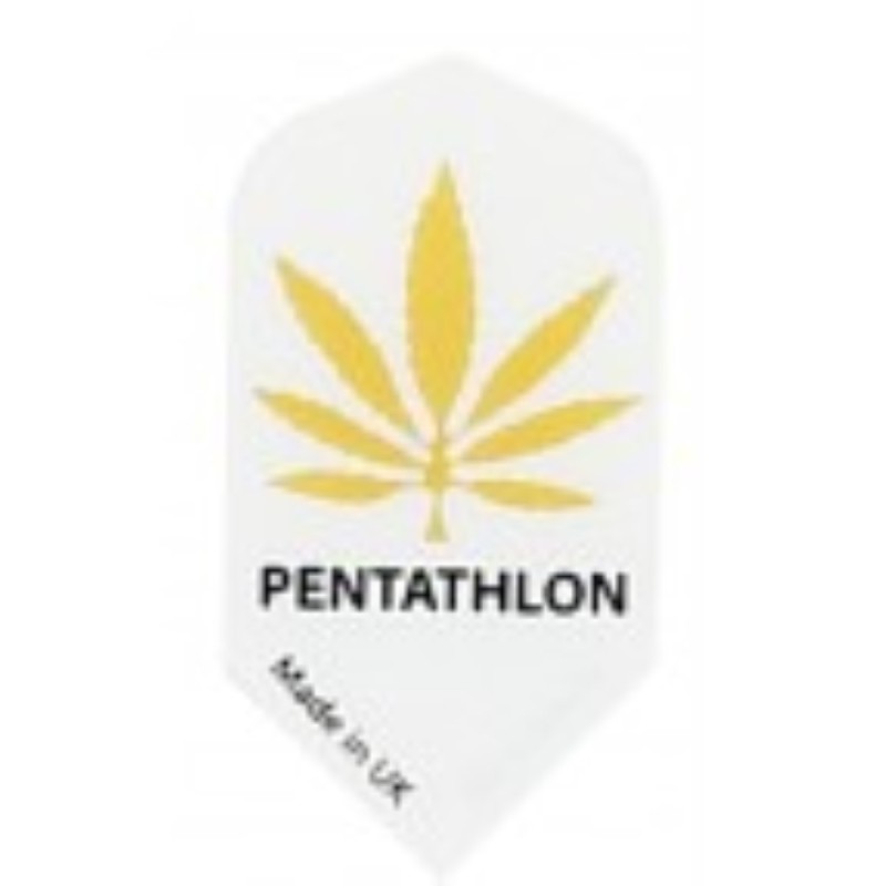 Piume Pentathlon Slim marijuana giallo fondo bianco 2222