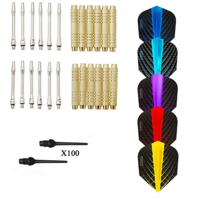 Pacchetto di 12 Darts + 100 Punti + 15 Harrows Fingers