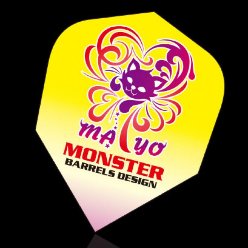 Plumes Monster Darts Flights Standard Mayo Yellow Cat Mf-my-001 et autres vols effectués par des transporteurs aériens