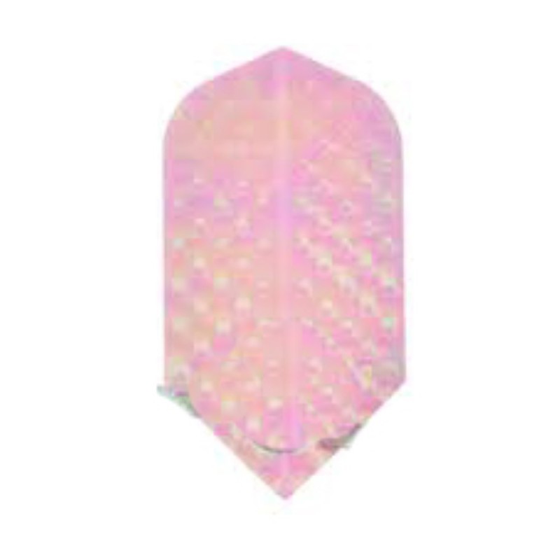 Plumas Iridescent Embossed Slim Transparente