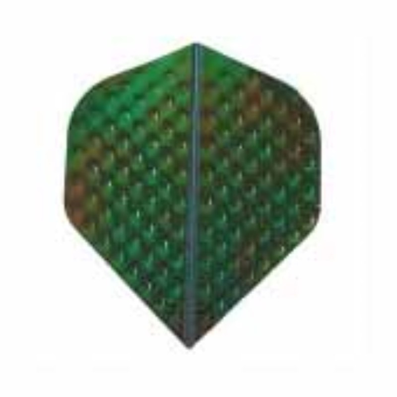 Plumas Iridescent Embossed Standard Verde