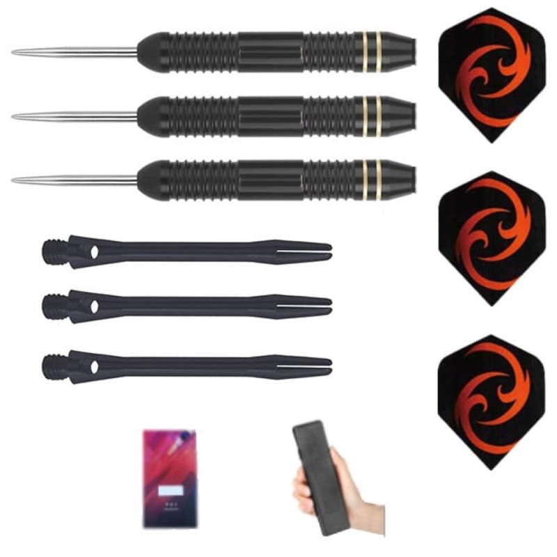 Ich spiele Darts Gildarts Thrilling "Schwarze Messing 20g Mg-zb15bd