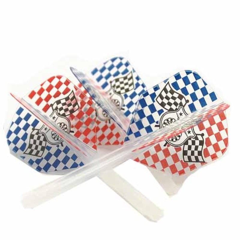 Plumas Condor Checkered Flag L 33.5mm Três de vocês.