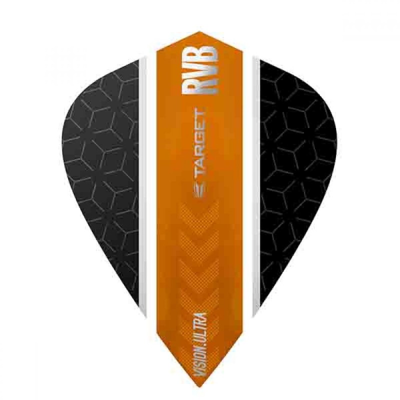 Feathers Target Darts Rvb Vision Ultra B orange striped kite 331800