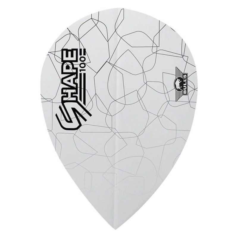 Piume Bulls Darts Formato 100 White Pear Bu-50930