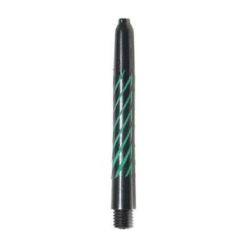 Bâtons en nylon long noir/vert (50 mm)