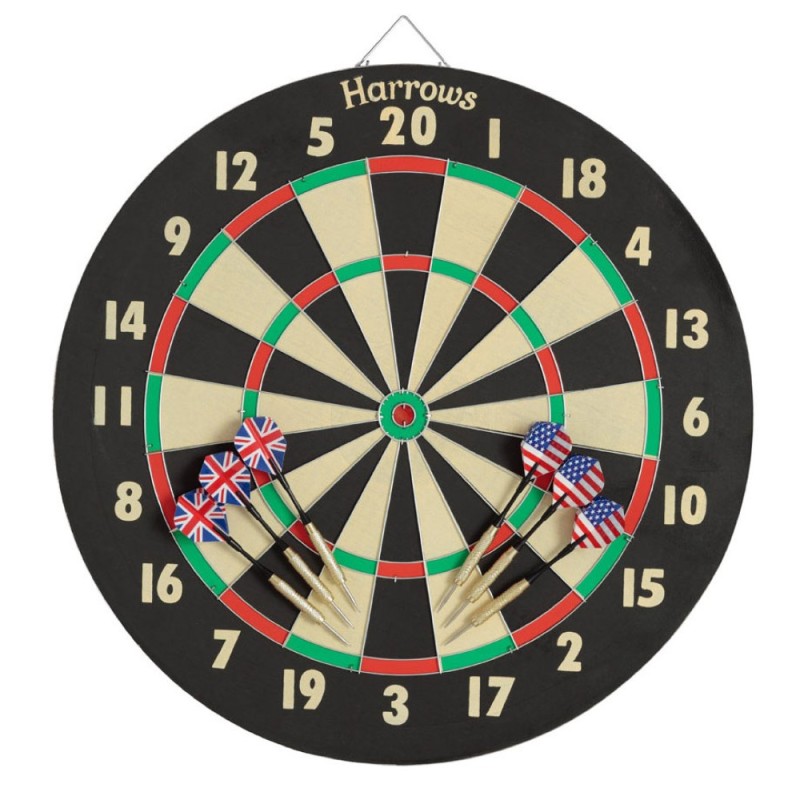 Diana traditionnelle Harrows Champion du monde Family Dartboard