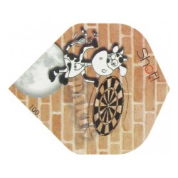 Feathers Bulls Darts Standard Cow flights 2