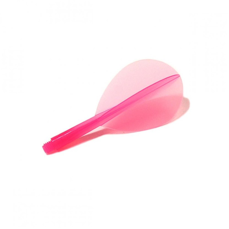 Feathers Condor Flights Pink Oval/pear short 21.5mm Three of you.