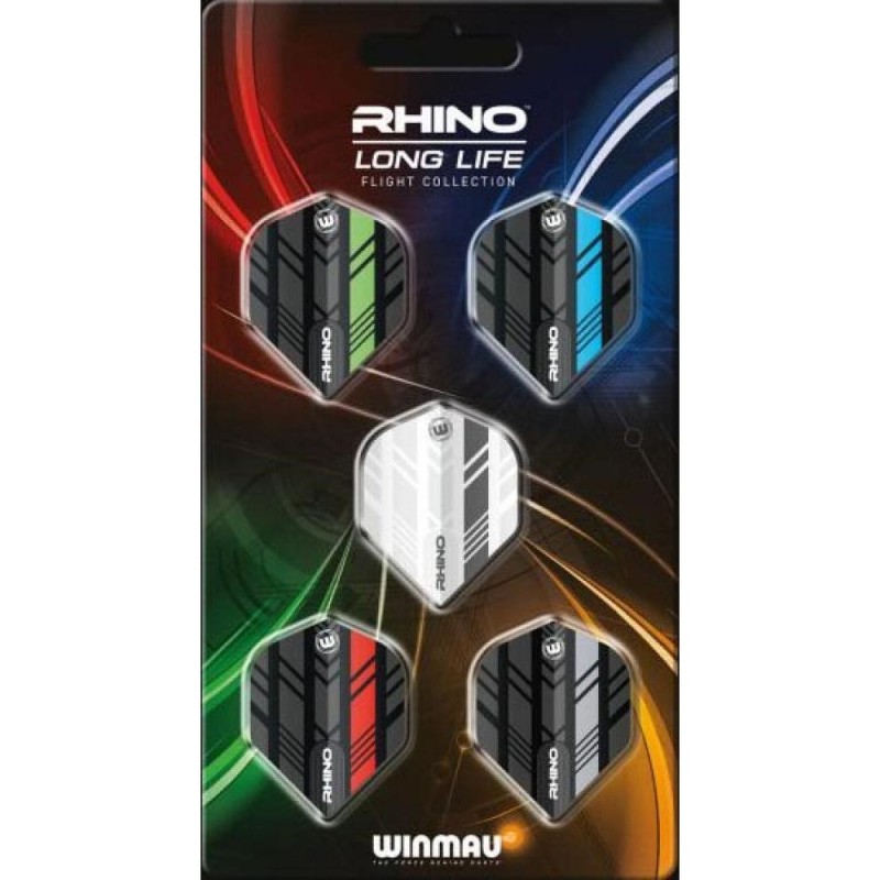 Piume Winmau Darts Rhino Long Life Flight Collection 8123