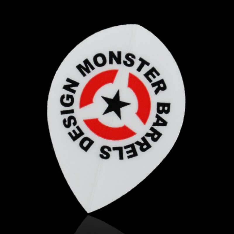 Plumas Monster Darts Flight Pear Monster Logo Wihte  Mf-sc -004