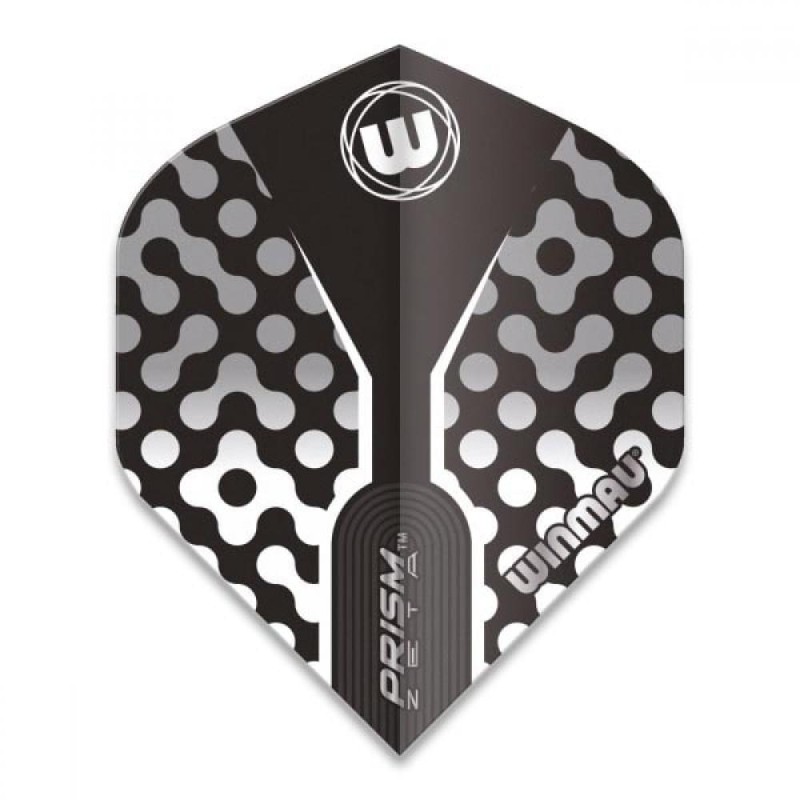 Feathers Winmau Darts Prism Zeta Black, Grey white standard 6915.311