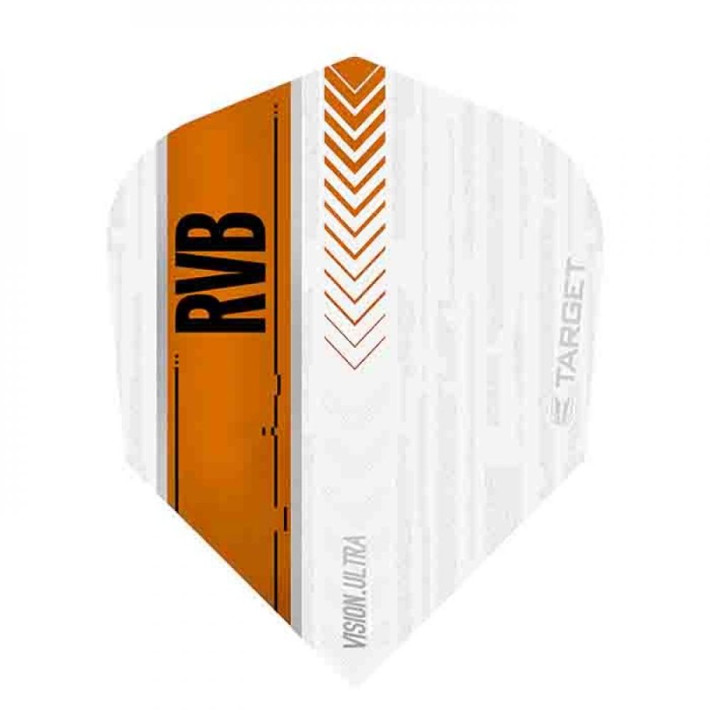 Feathers Target Darts Rvb Vision Ultra white orange 332000