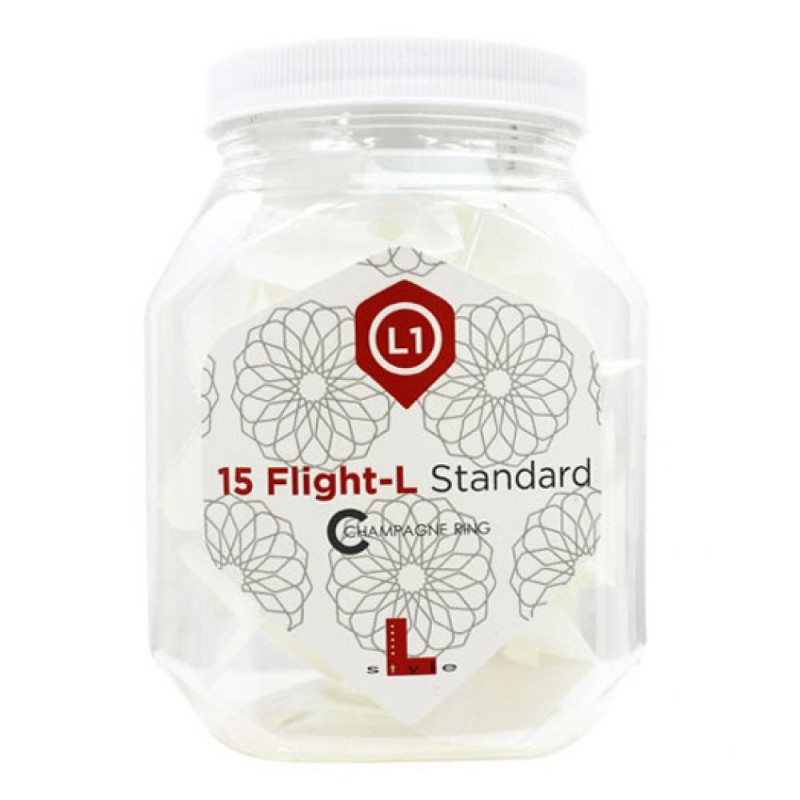 Pack L-Flight Champagner 15 Einheiten Standard Weiß. L1cs-w Jar