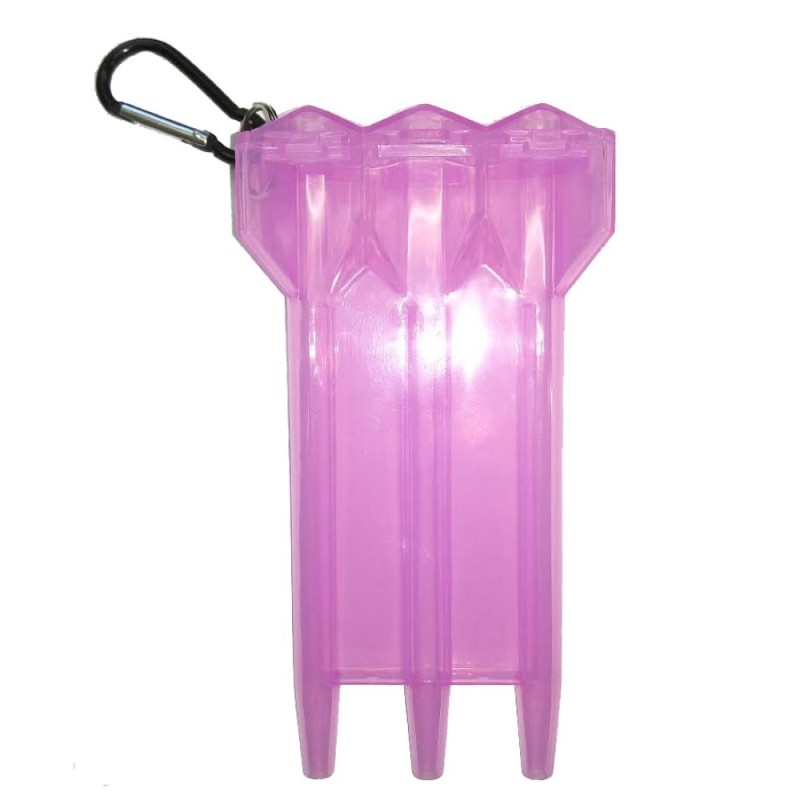 Protective case of transparent pink plastic 70800p