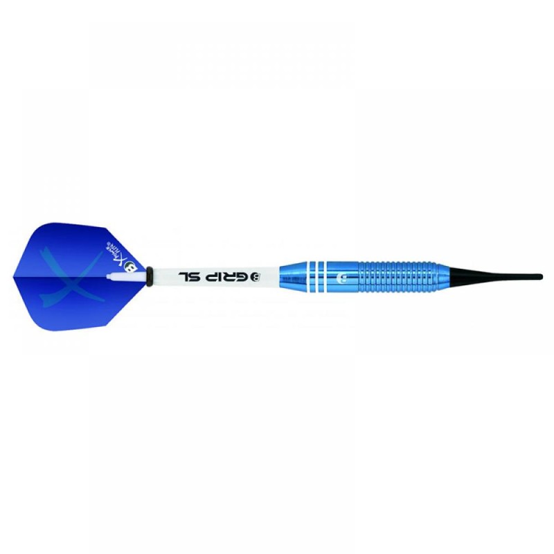 Dardo Bulls Darts De Wega Brass Chromed Blue 18g 17118