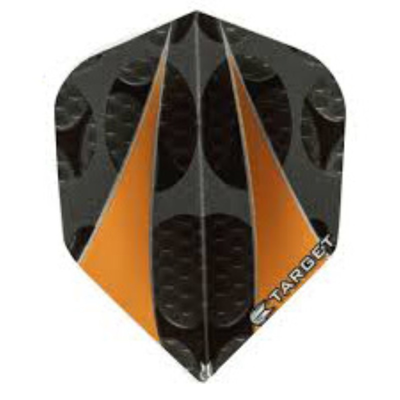 Plumes Target Darts Pour 100 Vision Orange Twin Sail Numéro 300710