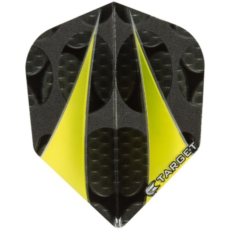 Plumes Target Darts Pour 100 Vision Jaune Voile N° 300720