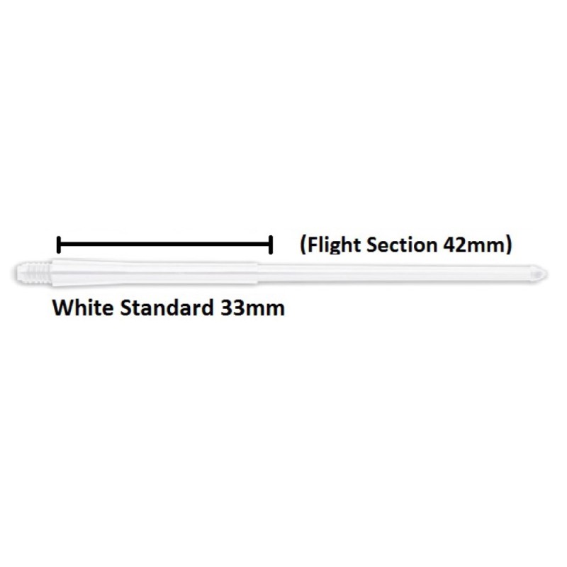 Canne Stealth Winmau Medium Bianco 75 mm 7950.202