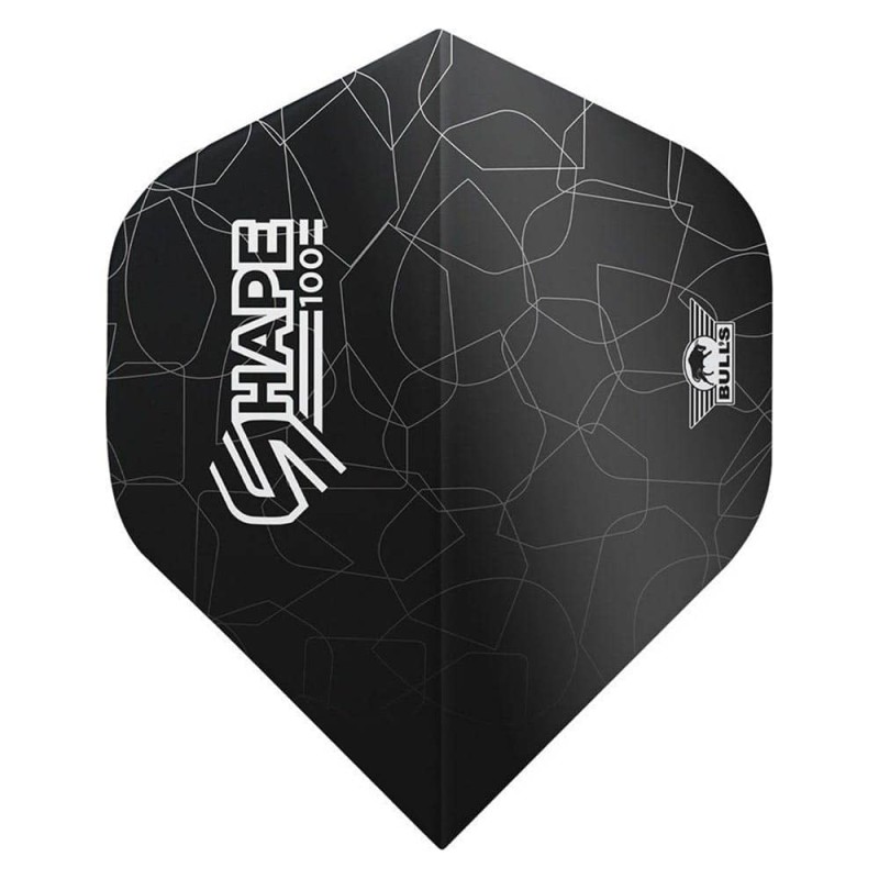 Plumas Bulls Darts Forma 100 Black Standard Bu-50933