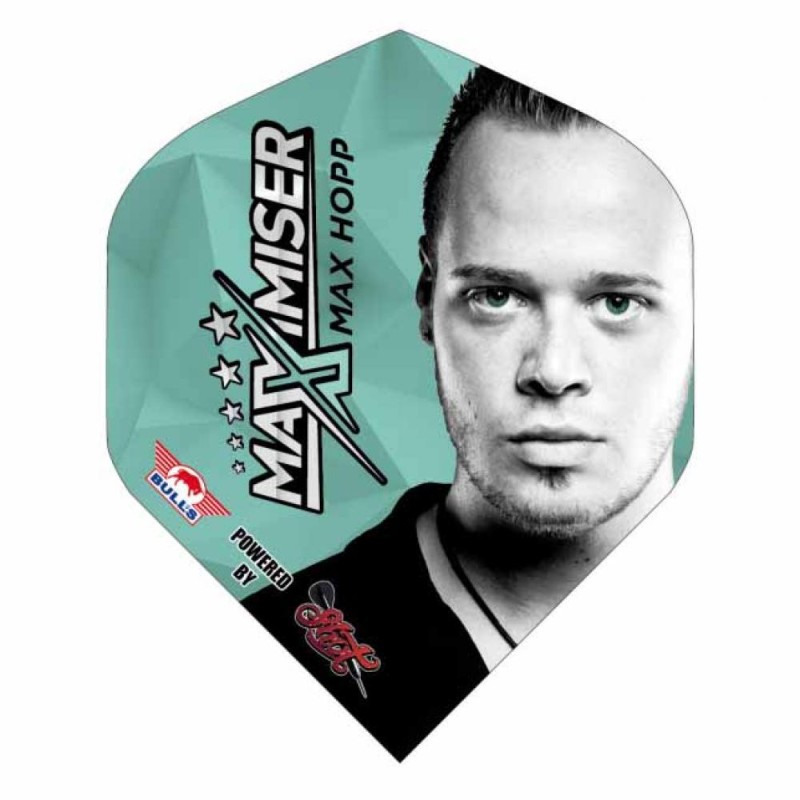 Feathers Bulls Darts Powerflite Maximiser Max Hopp full face Bu-50850