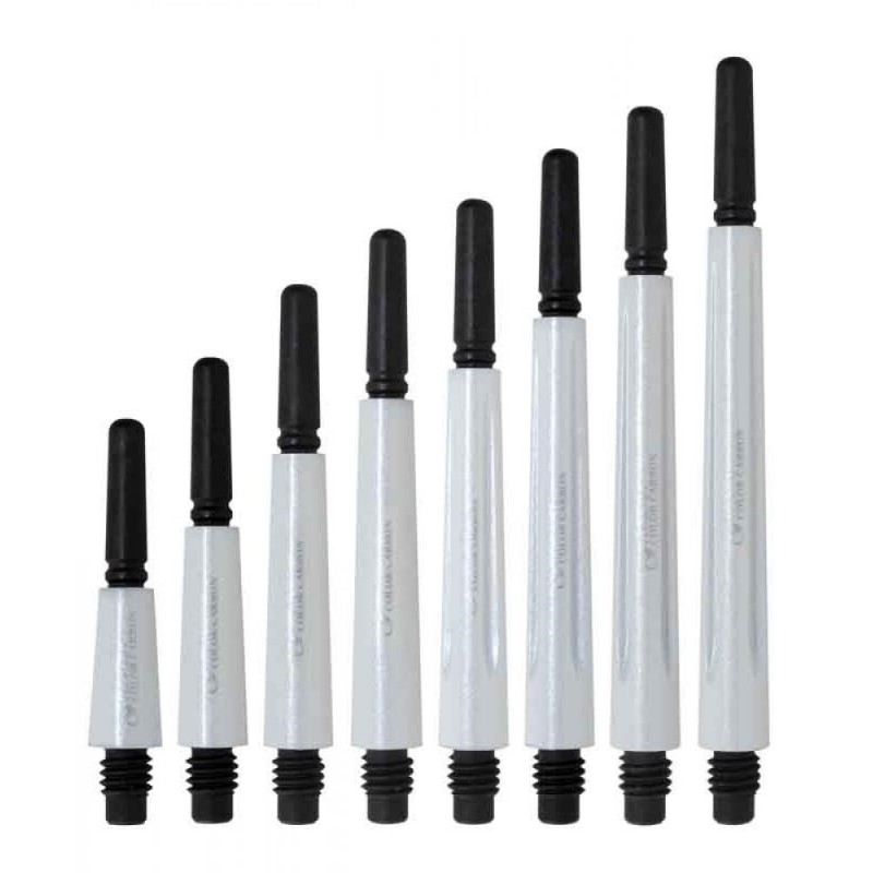 Cane Fit Shaft Carbon Perle Blanc Fermé Fixé Taille 4