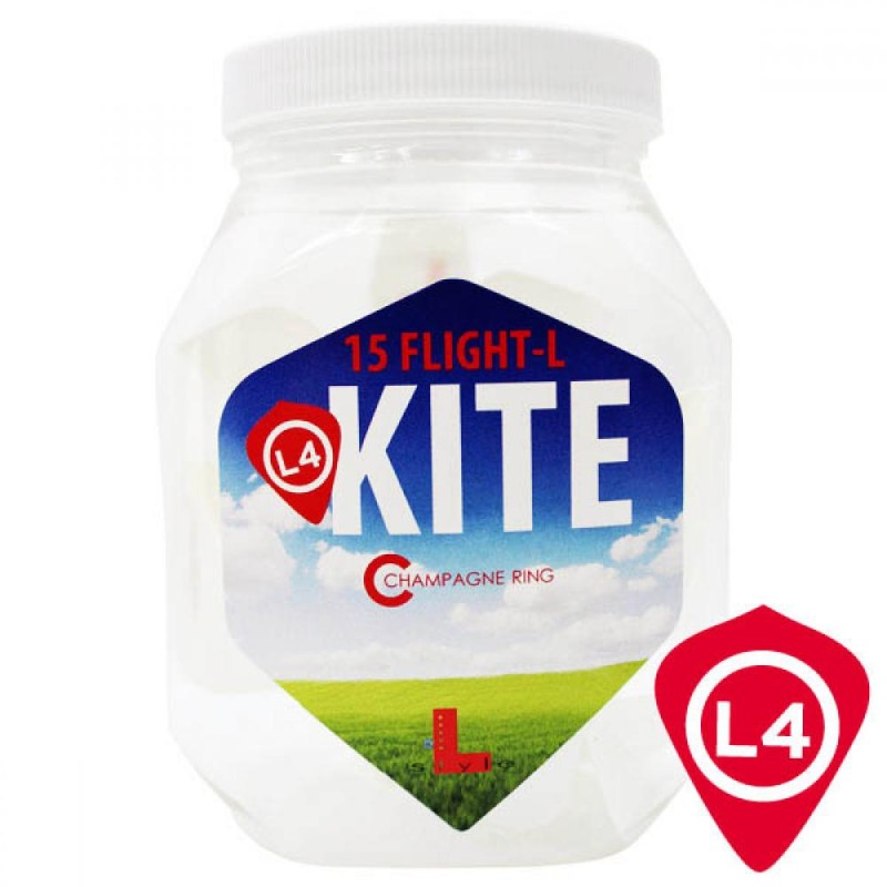 Pack Plumes L-vol Champagne 15 Unités Kite Blanc