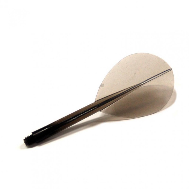 Piume Condor Flights Nero Clear Pear Taglio 21.5mm Voi tre.