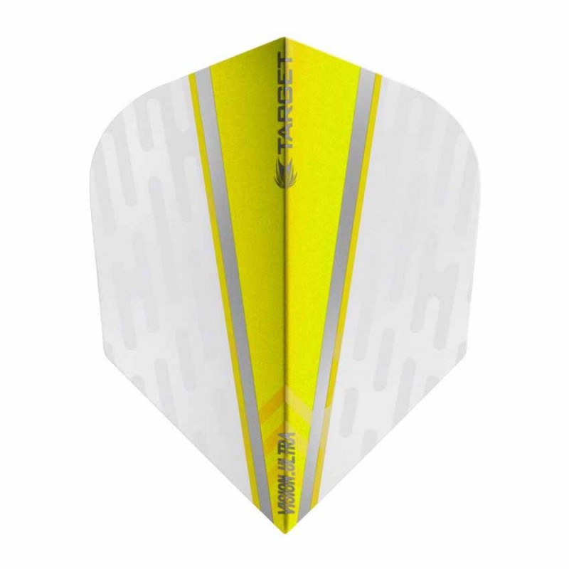 Feathers Target Darts It's called Vision Ultra White Wing Yellow No6 331620