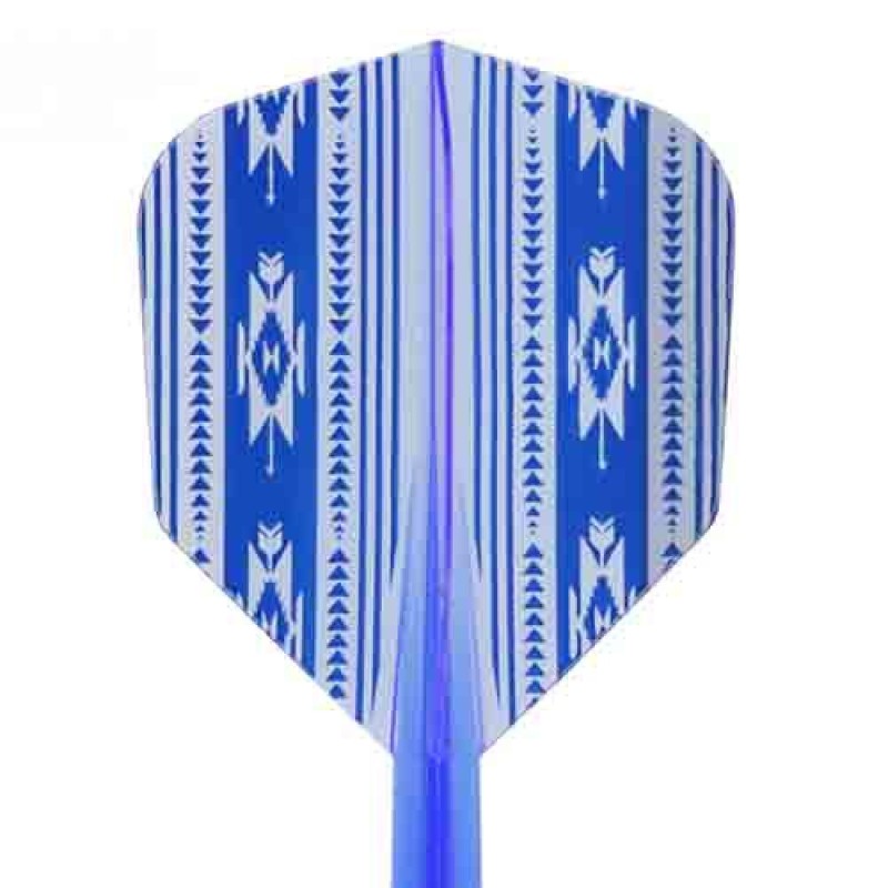 Plumas Condor Flights Native America Blue Shape Media 27.5mm Três de vocês.