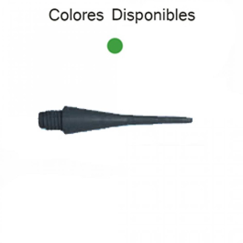 Pointed Dart Conica Green 2ba 28mm 1000unit