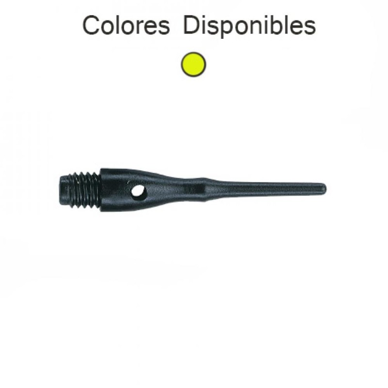 Points Unicorn Darts Contour Jaune néon 2ba 27mm 1000unid 40022