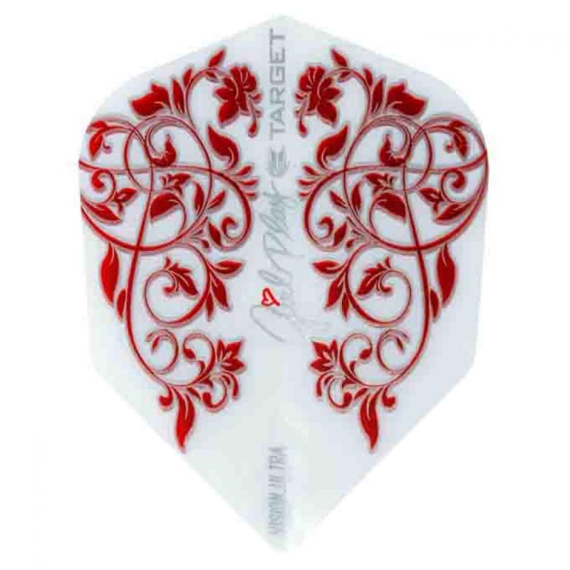 Piume Target Darts Vision Ultra Girl Play Shape n. 6 Bianca 331330