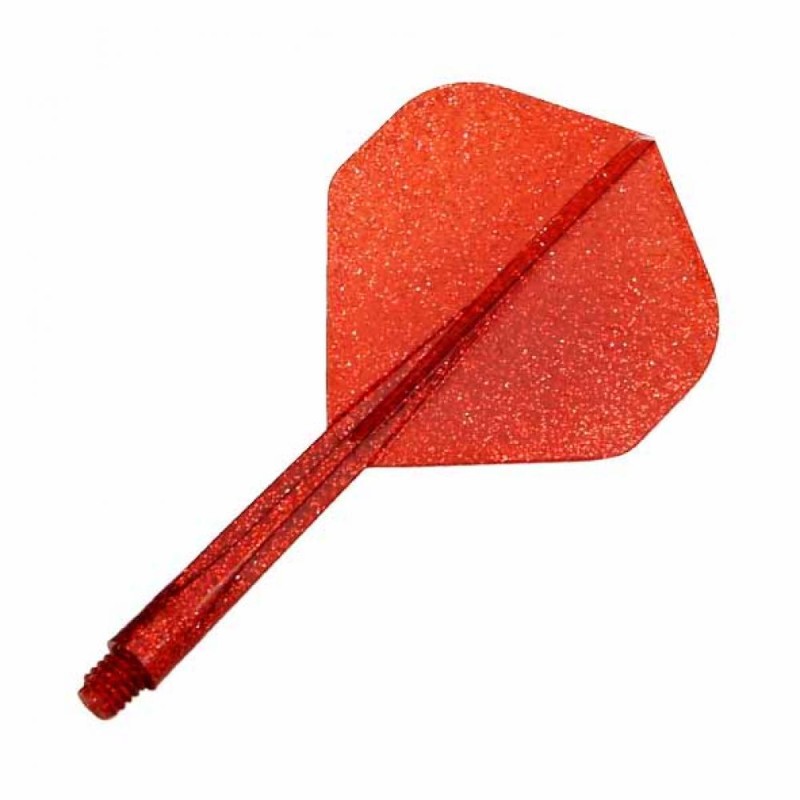 Piume Condor Flights Standard Glitter Red S 21.5mm 3 di voi