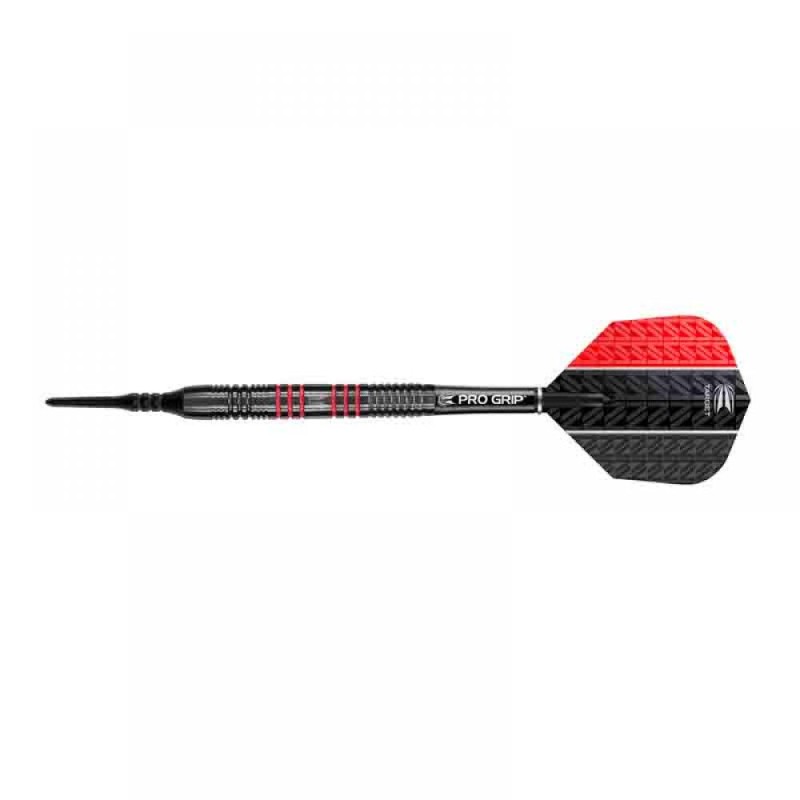 Les fléchettes Target Darts Vapeur noir rouge 19g 100445