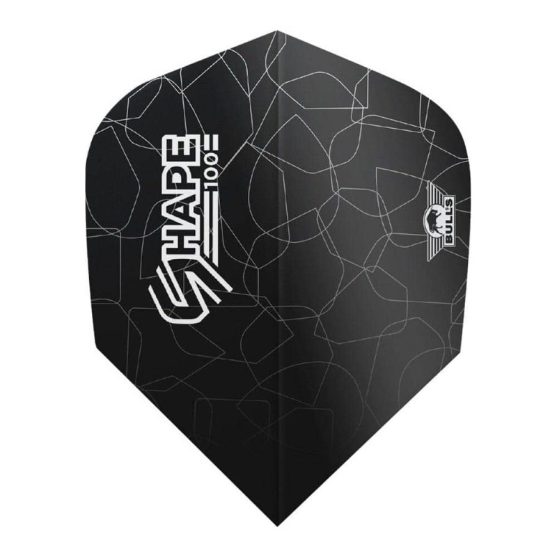 Piume Bulls Darts Shape 100 Black Shape Bu-50935