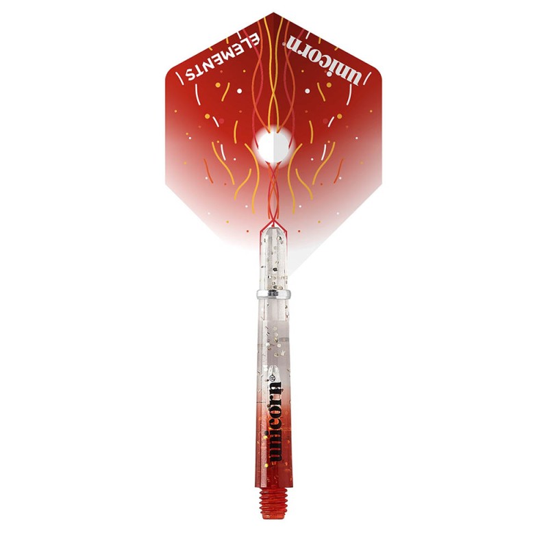 Des plumes Gripper 4 Elements Firestorm Unicorn Darts Pack rouge 74705