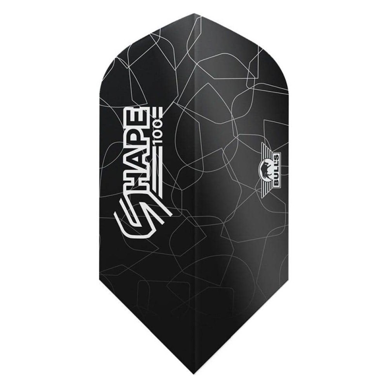 Piume Bulls Darts Shape 100 Black Slim Bu-50931