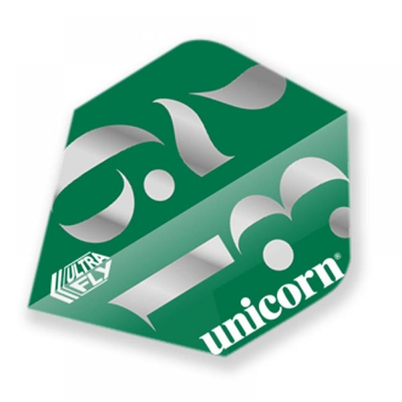 Piume Unicorn Darts Ultrafly 100 Plus 1932 Origine Verde 68892