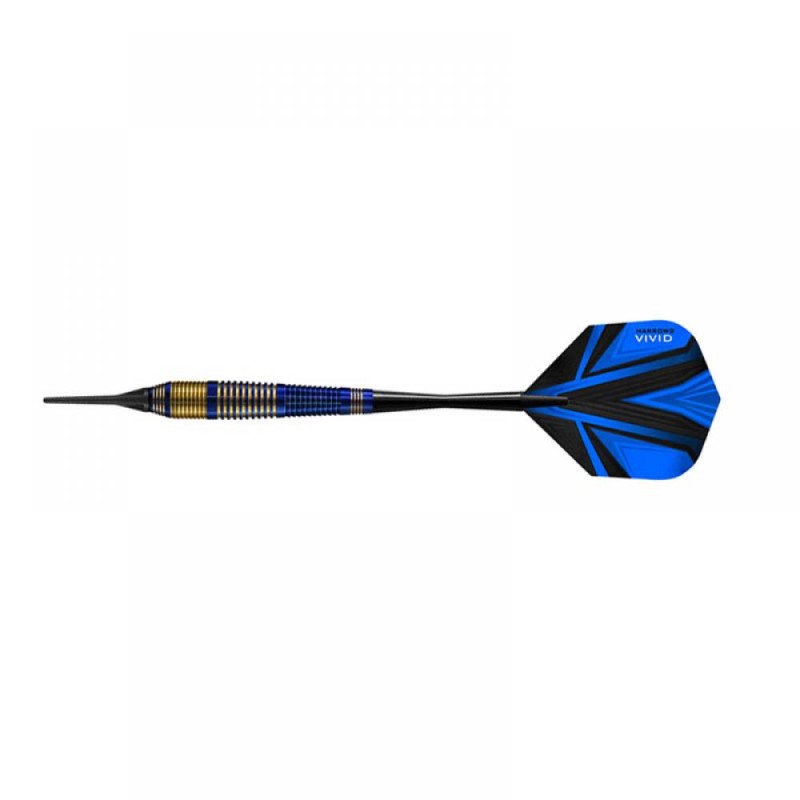 Dardos Harrows Darts Vivid Brass Blue 18g