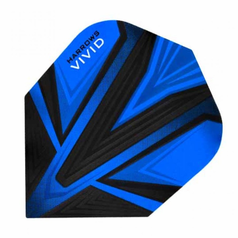 Plumas Harrows Darts Voos Vivid Blue Dark 8005.