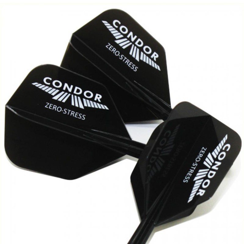 Piume Condor Flights Shape Nero Logo Bianco S 21.5mm