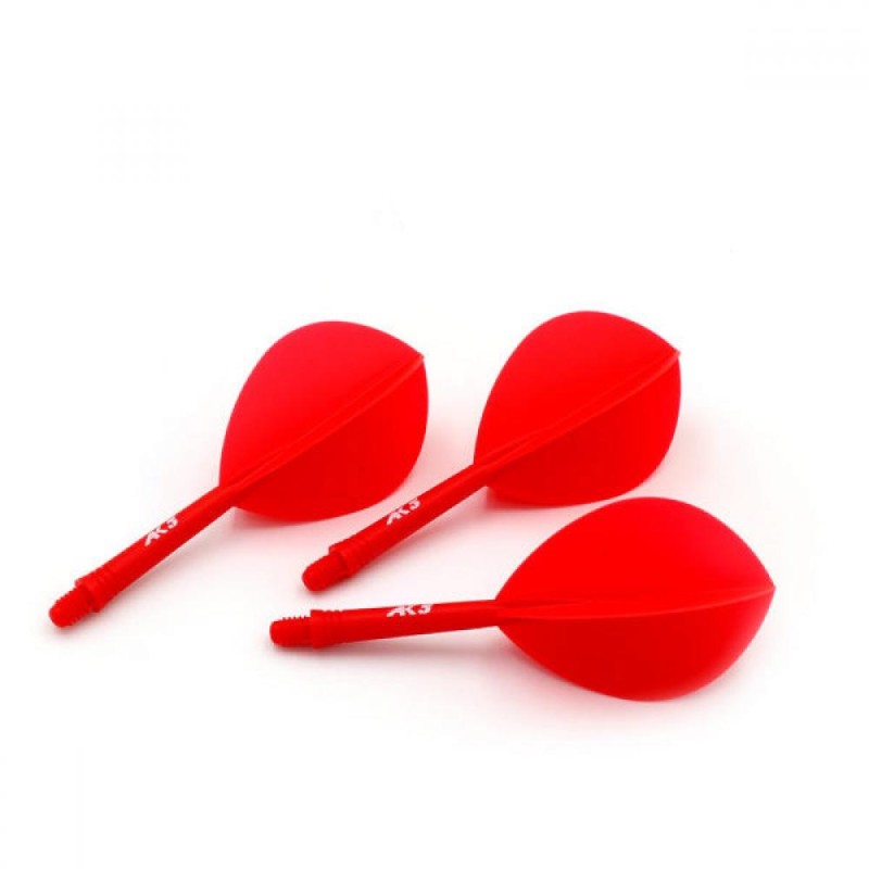 Les plumes Cuesoul Flights Ak5 Pear L Rouge Csak-52sdlys